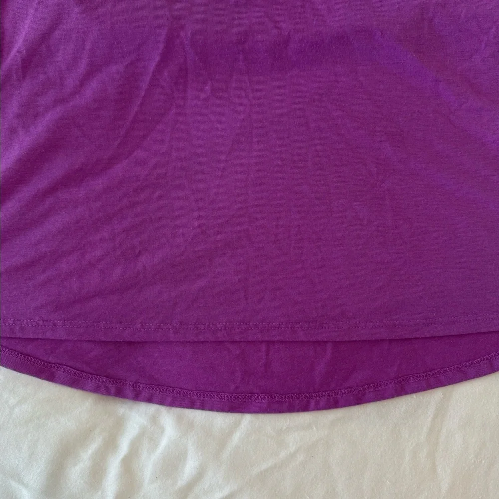 Justice Sloth Purple Short Sleeve Top Size 12 Girls Shirt